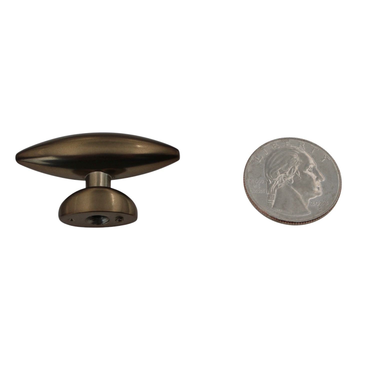 Hickory Hardware Metropolis Venetian Bronze Oval Smooth 1 1/2" Cabinet Knob PA0211-VBZ