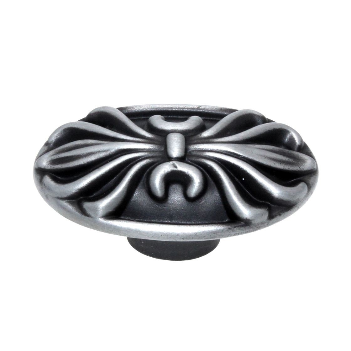 Hickory Hardware Morning Star Satin Pewter Antique 2 1/8" Ornate Cabinet Knob Pull PA1113-SPA