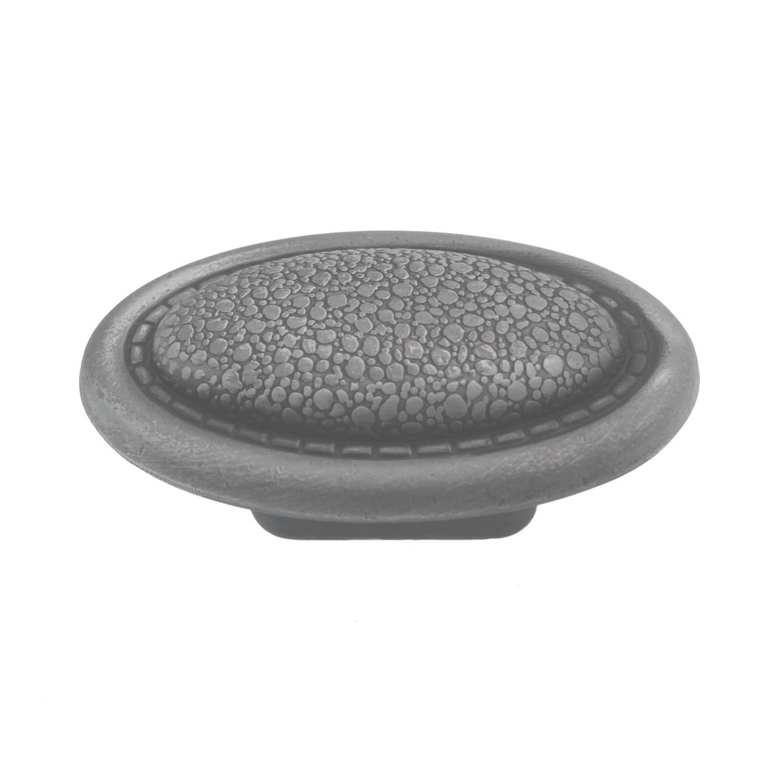 Hickory Hardware Foxglove Satin Pewter Antique 2 1/4" Oval, 3/4"cc Cabinet Knob Pull PA1114-SPA