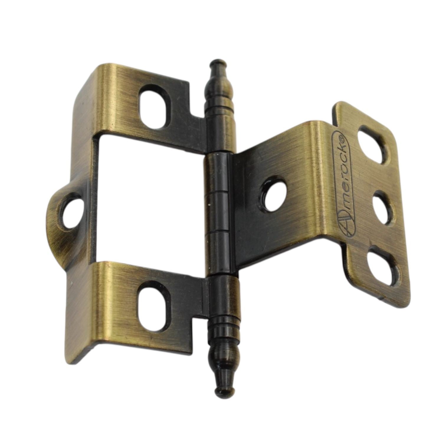 Amerock Antique English Full Inset Hinge 3/4" Full Wrap Minaret Tip PK3175TM-AE