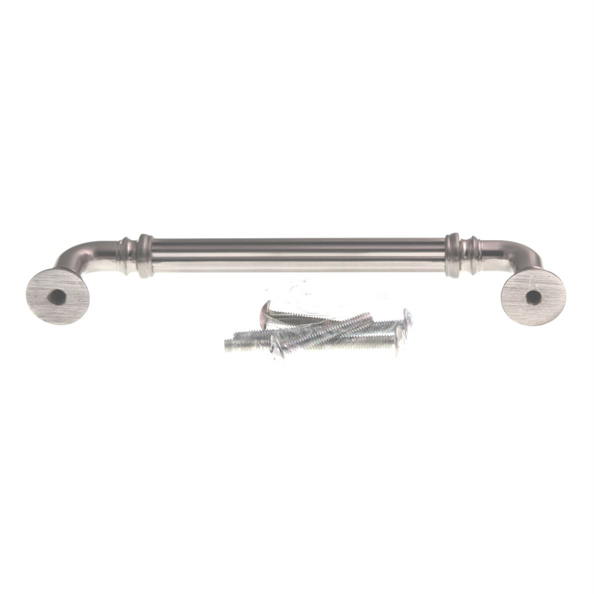 Top Knobs Chareau Reeded Cabinet Arch Pull 5" Ctr Brushed Satin Nickel TK323BSN