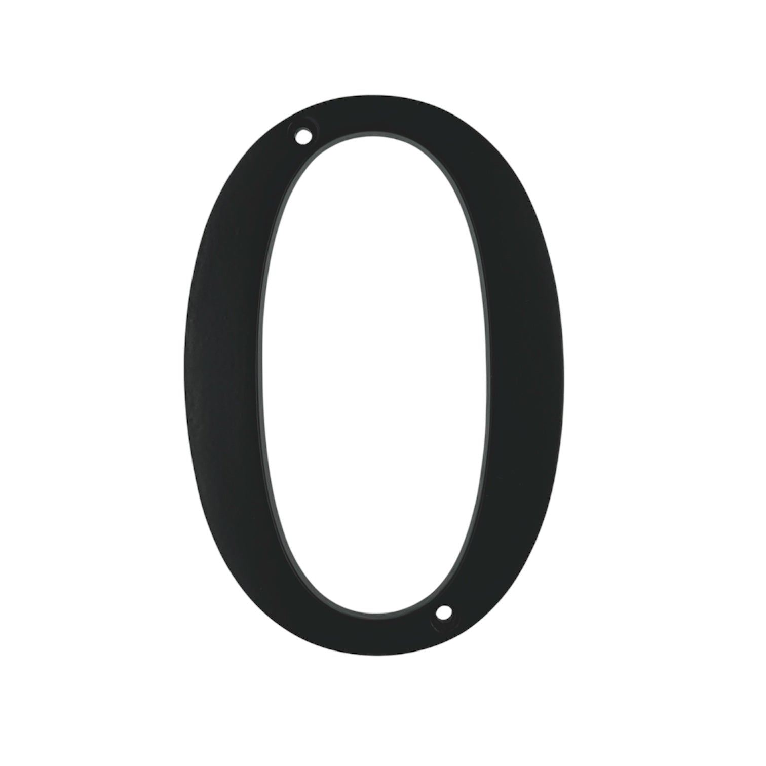 Números de dirección de casa de montaje empotrado de metal negro de 5 pulgadas, fuente fácil de leer en negrita