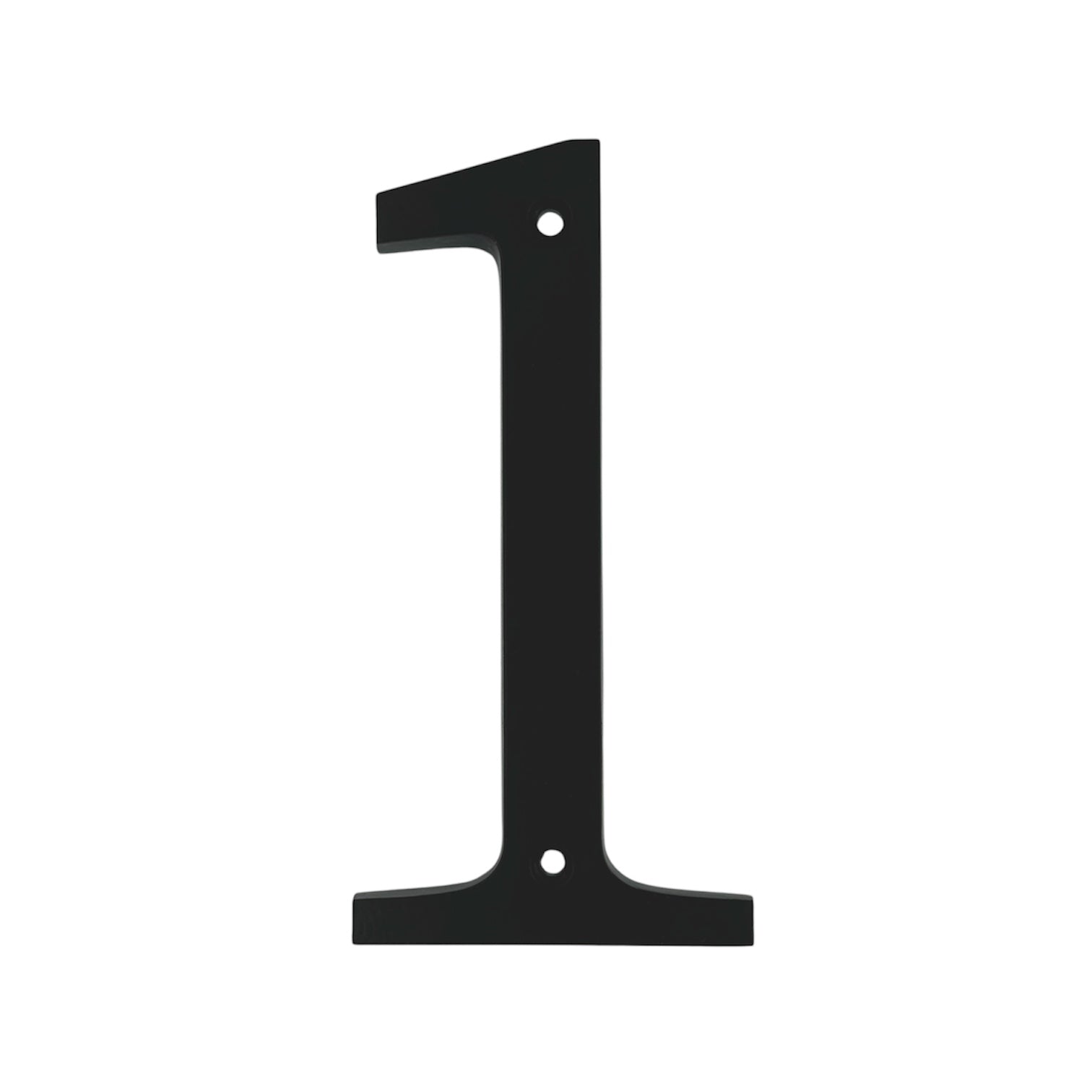 Números de dirección de casa de montaje empotrado de metal negro de 4 pulgadas, fuente en negrita, fácil de leer