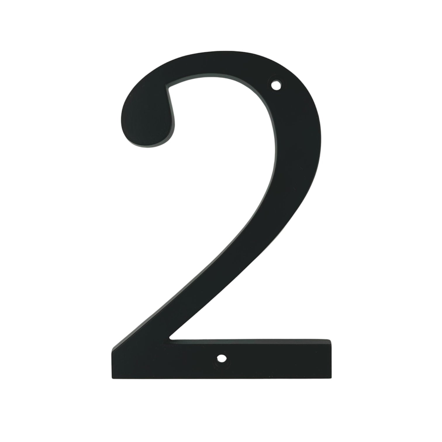 Números de dirección de casa de montaje empotrado de metal negro de 4 pulgadas, fuente en negrita, fácil de leer