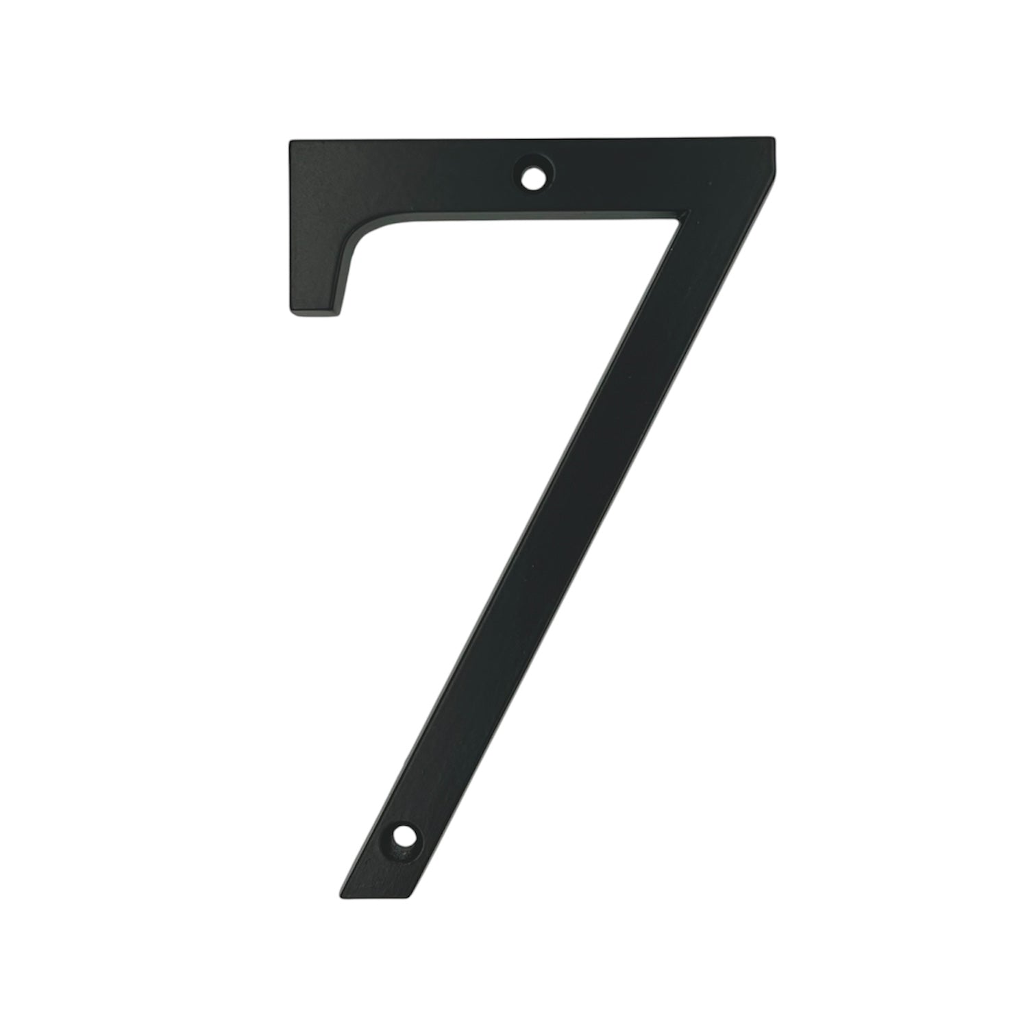 Números de dirección de casa de montaje empotrado de metal negro de 5 pulgadas, fuente fácil de leer en negrita