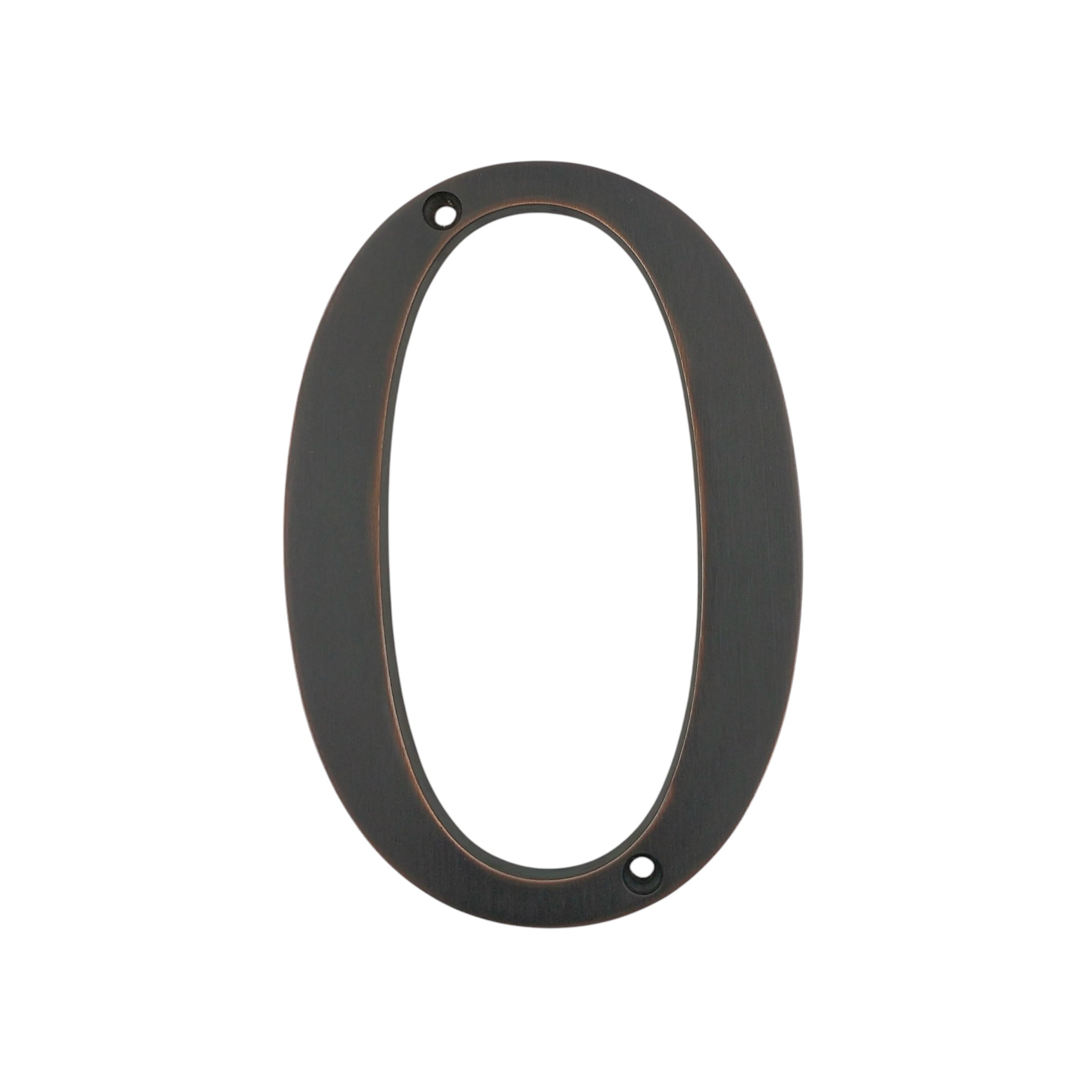 Números de dirección de casa empotrados de metal envejecido, grandes y atrevidos, de 5 pulgadas, fuente fácil de leer en negrita