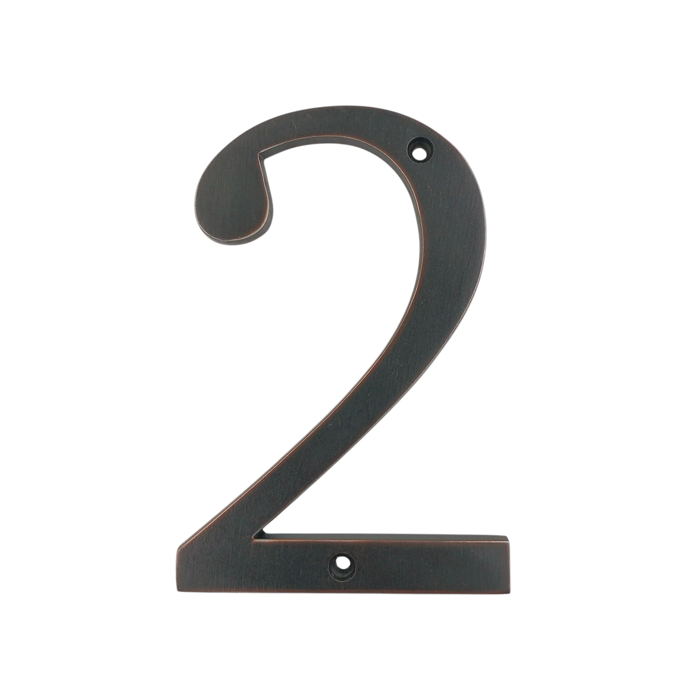 Números de dirección de casa empotrados de metal envejecido, grandes y atrevidos, de 5 pulgadas, fuente fácil de leer en negrita