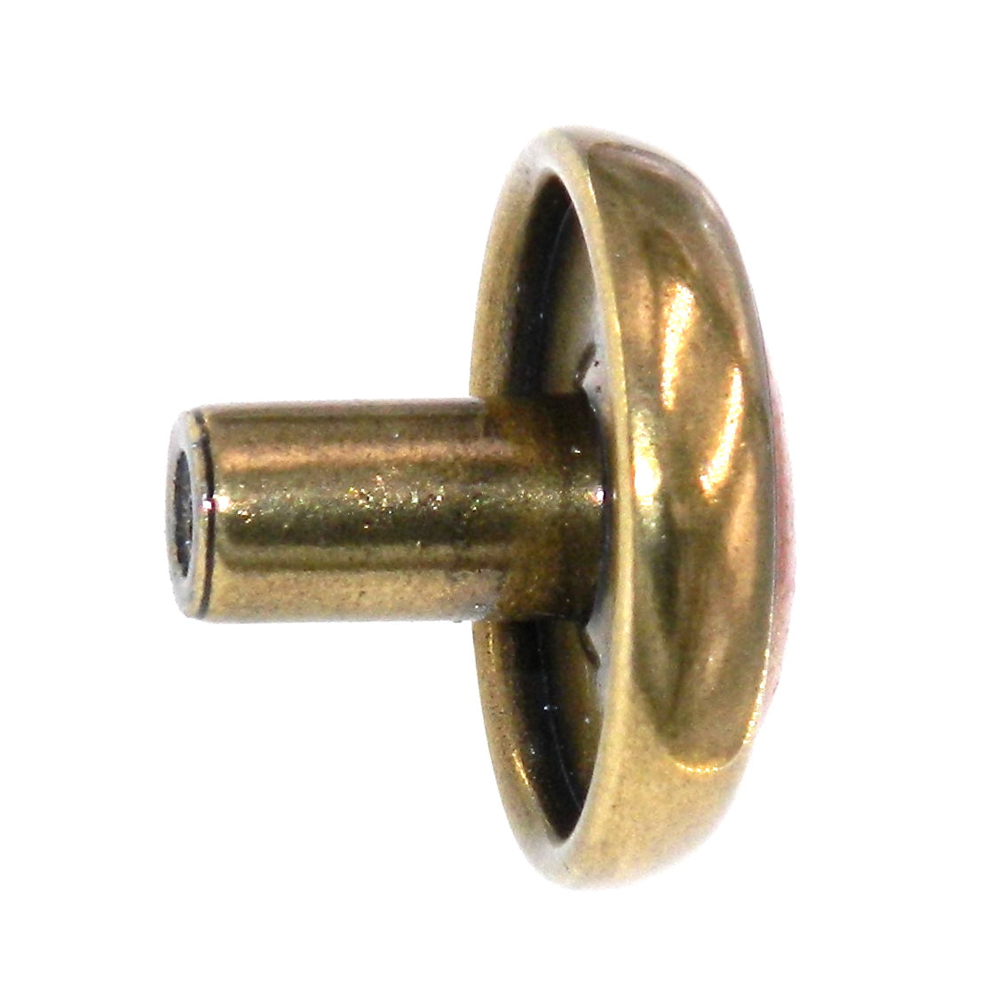 Amerock Allison Burnished Brass Oak 1-1/4" Round Cabinet Knob 244OLB