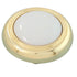 Ultra Polished Brass & White Round 1 1/4" Porcelain Cabinet Knob 41433