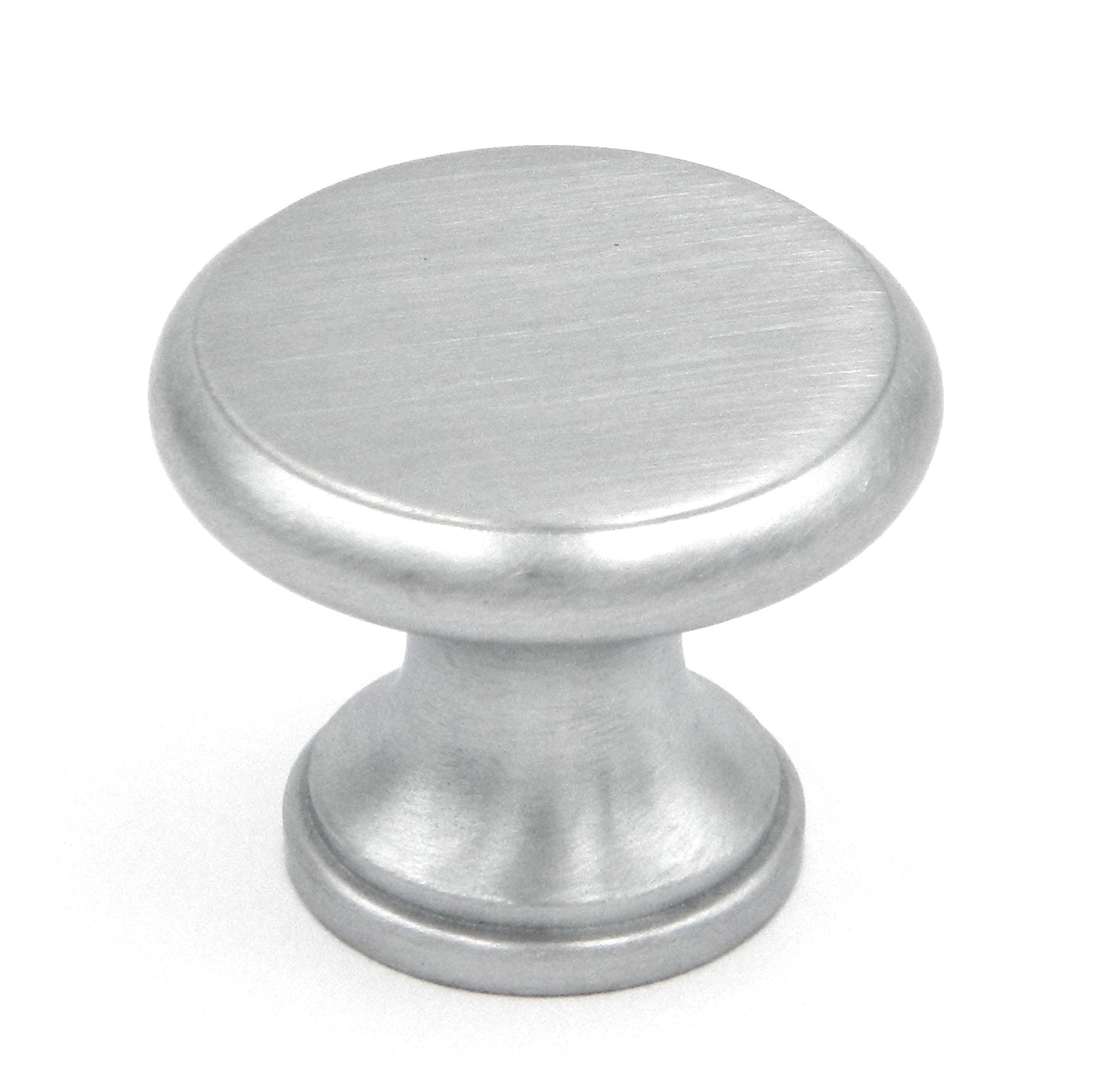 Ultra Designer's Edge Satin Chrome Solid Brass Round 1 1/8" Knob 41648