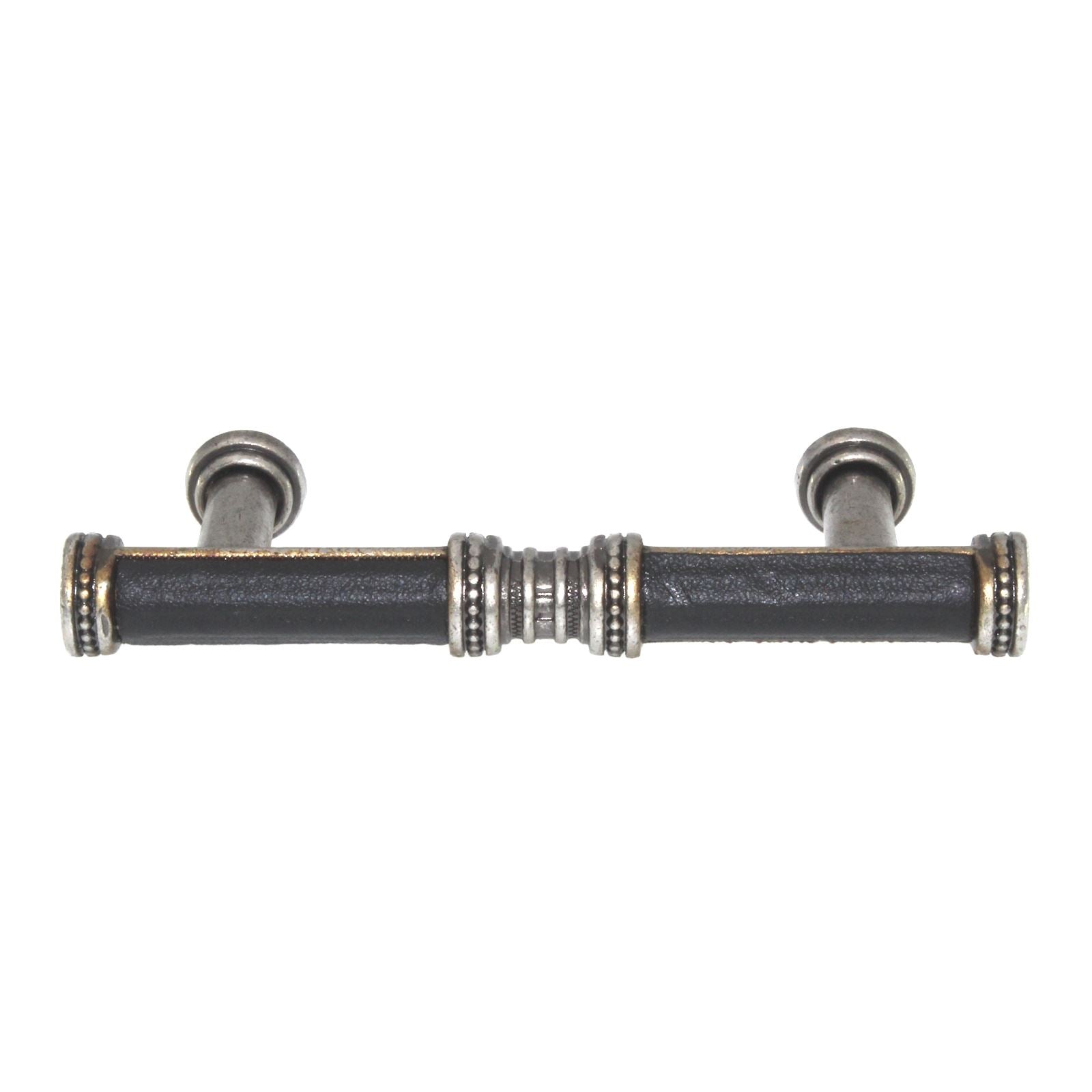 Laurey Sirocco 3" Ctr Cabinet Bar Pull Silverado Black Leather Center 59815