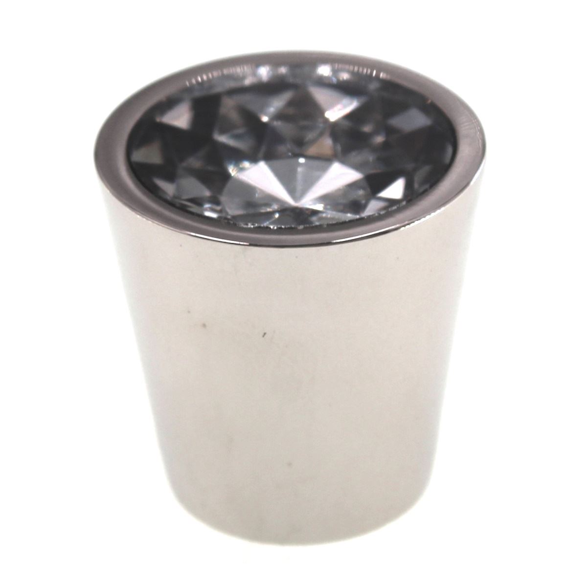 Schaub Stargaze 1 1/16" Clear Cylinder Cabinet Knob Polished Nickel Base 72-C-PN