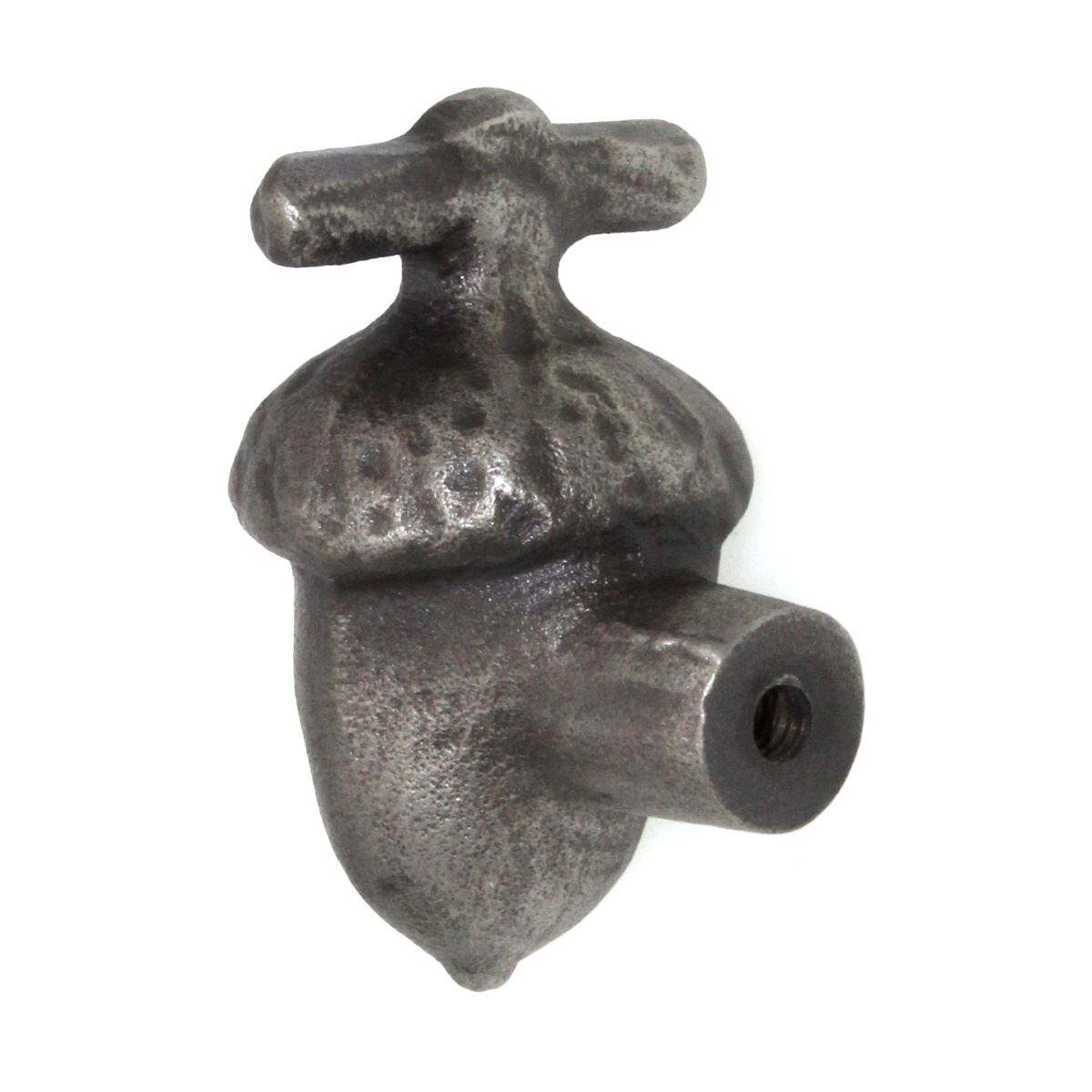 Schaub Mountain Acorn 1 3/4" Cast Bronze Cabinet Knob Antique Iron 786-AI