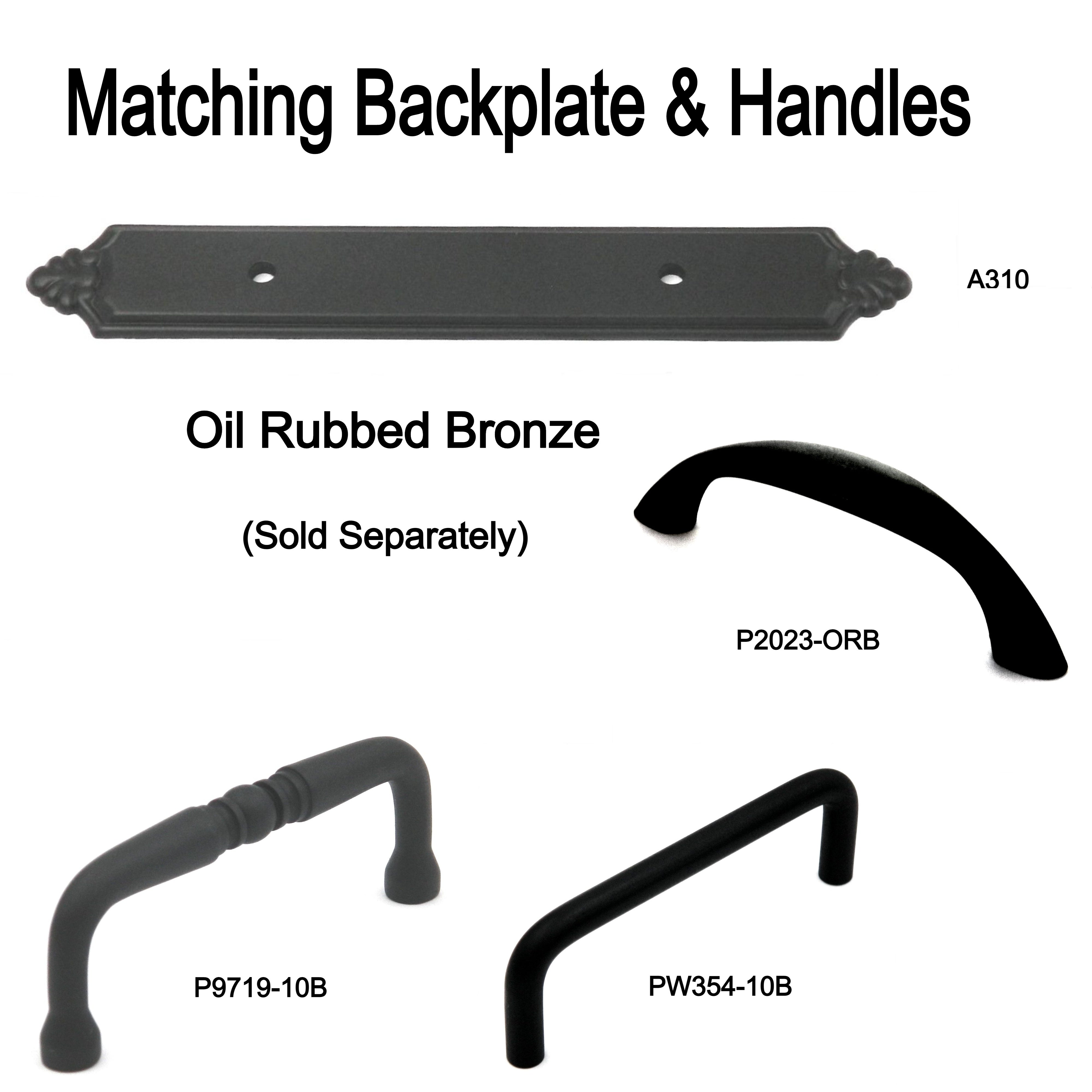 Vitrina Gabinete de bronce frotado con aceite Tirador de manija de 3 "cc P2023-ORB