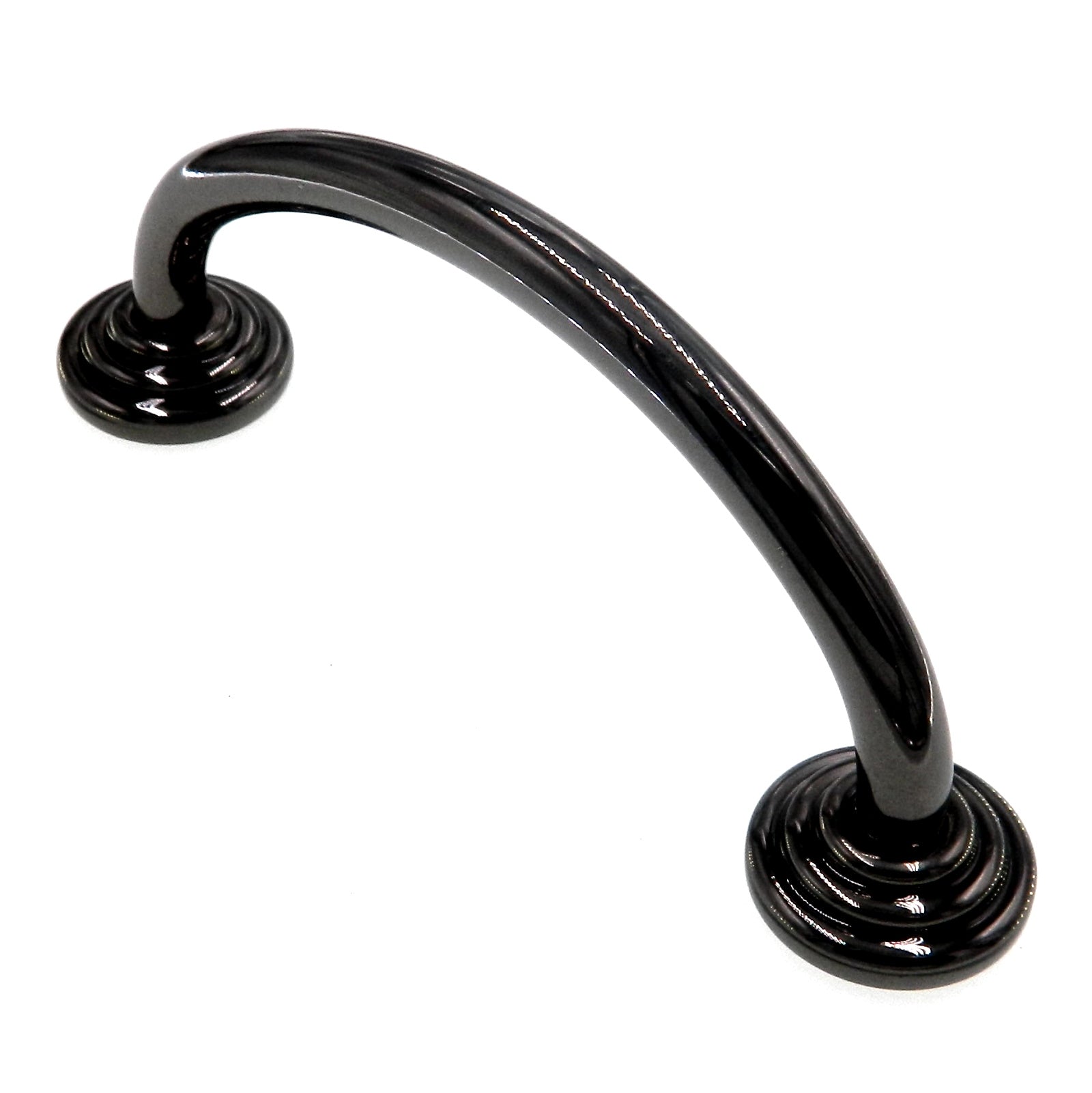 Vintage Amerock Fusital Black Chrome 3 3/4" (96mm)cc Cabinet Handle A37-A-LB