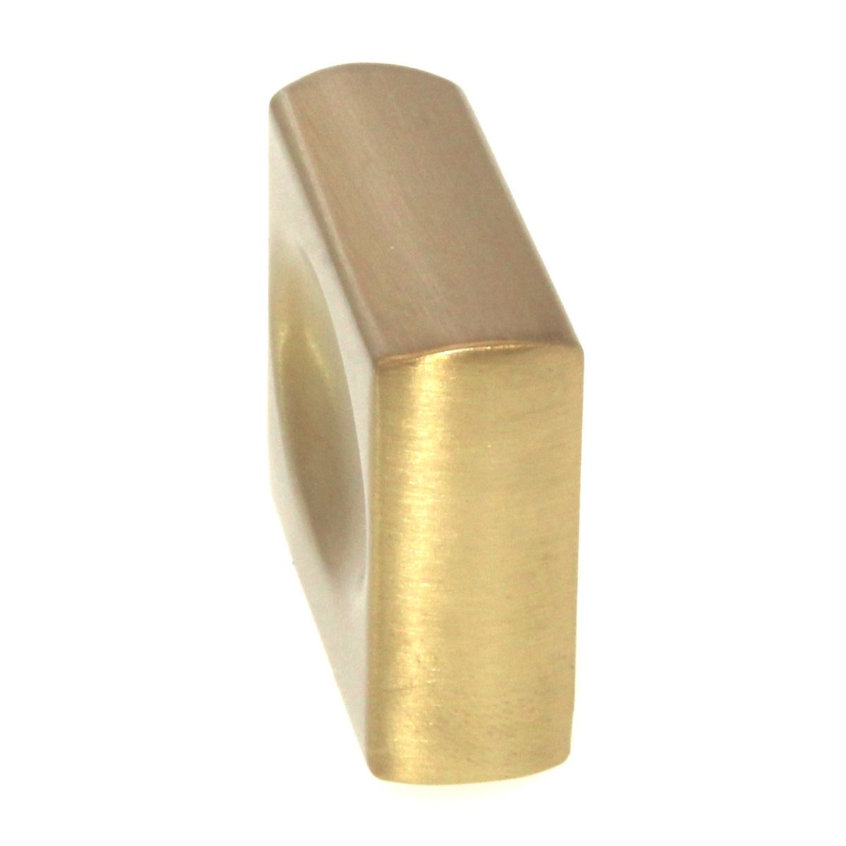Belwith Keeler Ingot 1 3/8" Finger Pull Knob Brushed Golden Brass B075