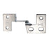 Par de bisagras Washington de cromo pulido con pasador pivotante, marco de 5/8" B1032-26