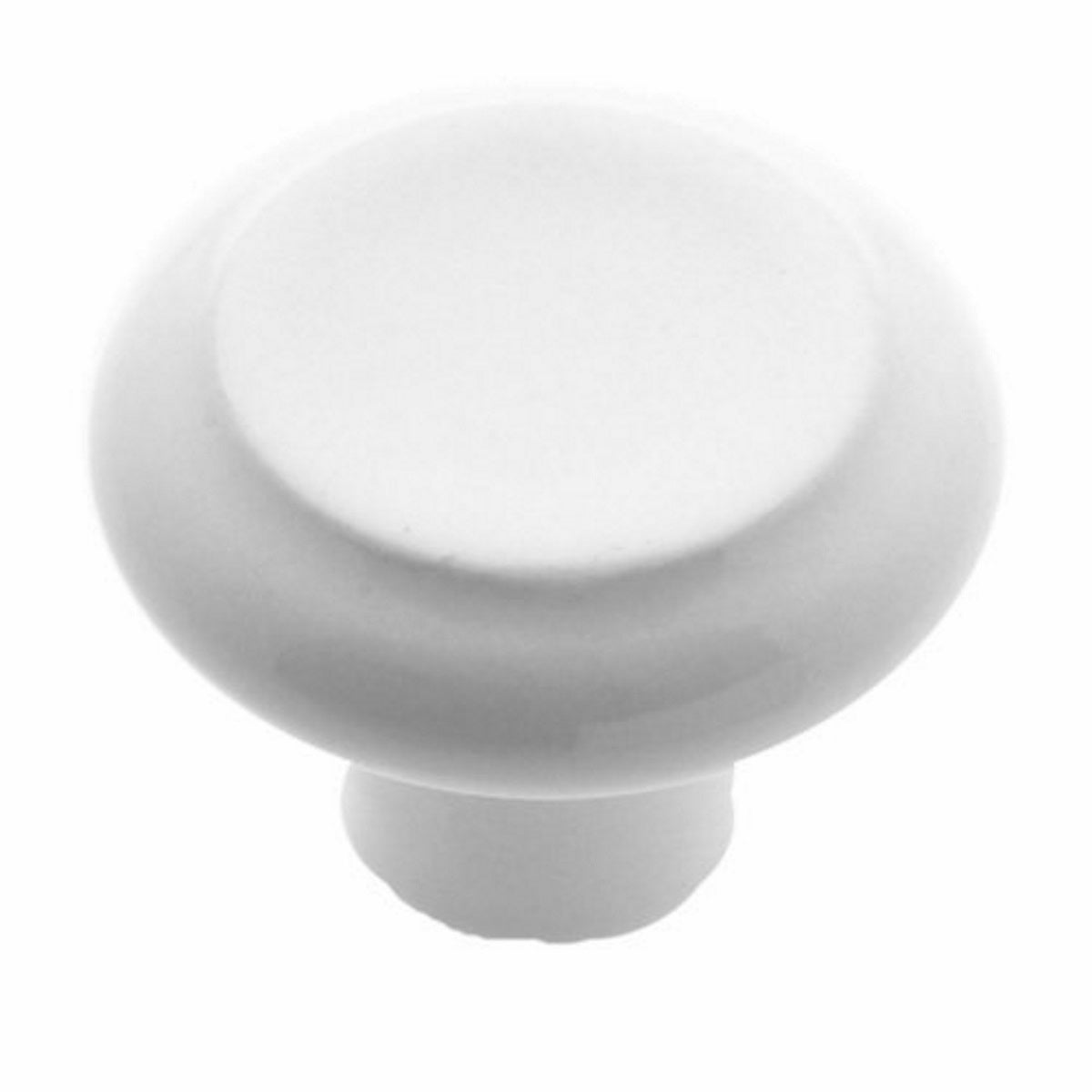 Perilla de cerámica blanca Amerock BP1323-W de 1 3/8"