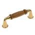 Amerock Allison Polished Brass Wood Center 3"cc Arch Handle Pull BP1419-FWD