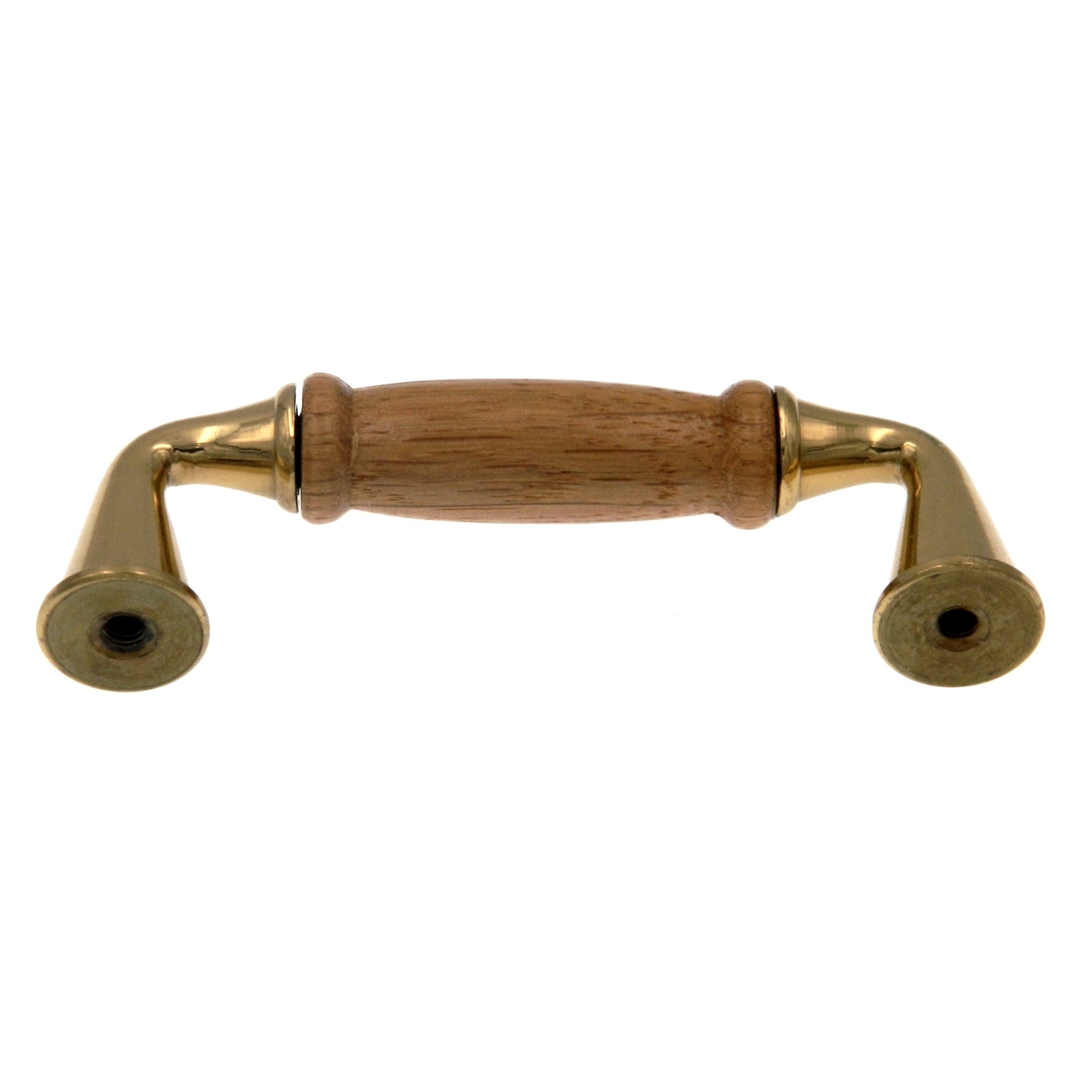 Amerock Allison Polished Brass Wood Center 3"cc Arch Handle Pull BP1419-FWD