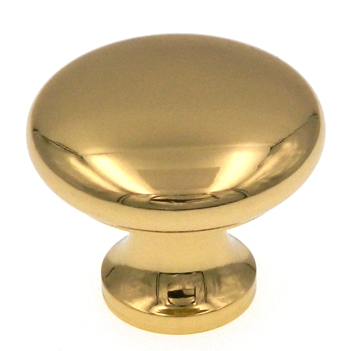 Amerock Allison BP14243 - Perilla de latón macizo para gabinete de setas, latón pulido, 1 1/4 pulgadas