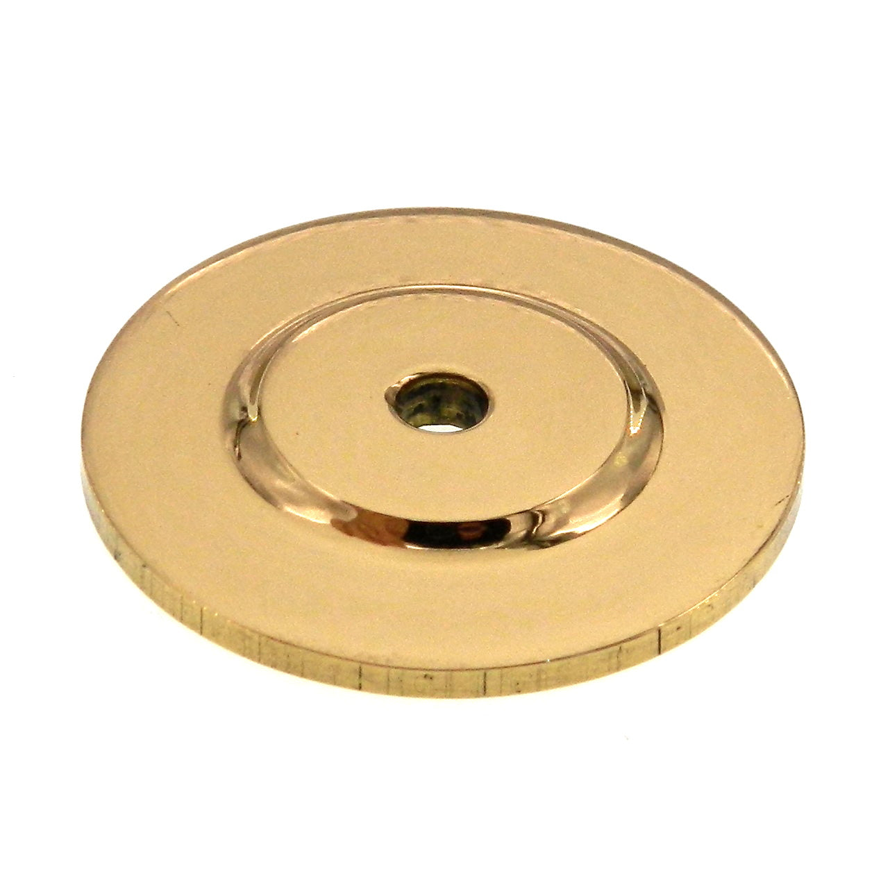 Amerock Advantage BP1434-3 - Placa trasera para perilla de gabinete de latón macizo de 1-1/2"