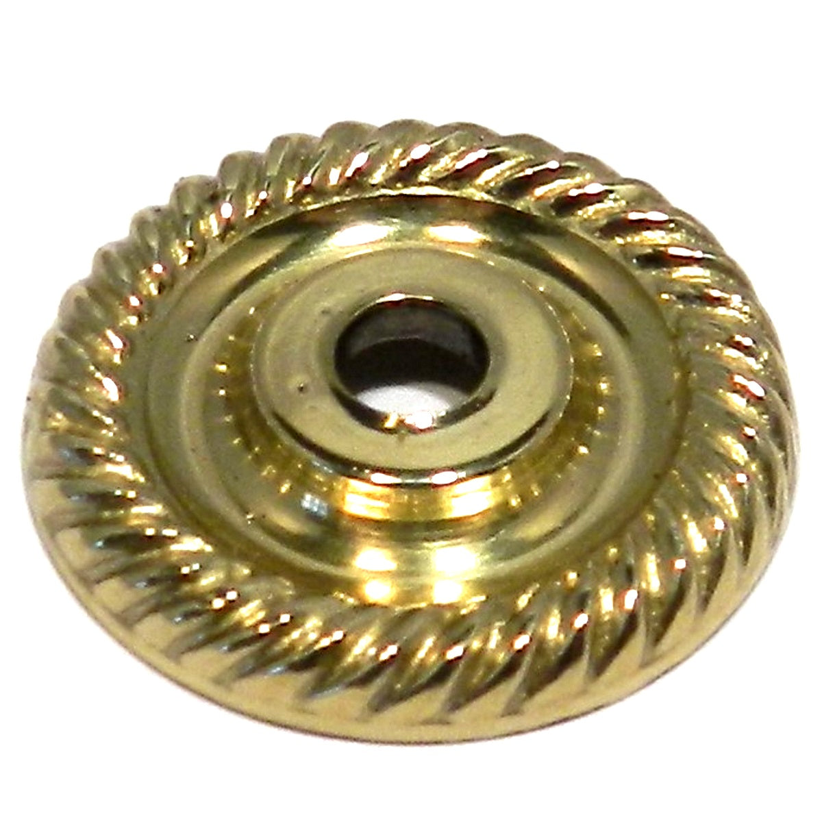 Amerock BP1435-3 - Pomo redondo para gabinete (latón pulido, latón macizo, 1.0 in)