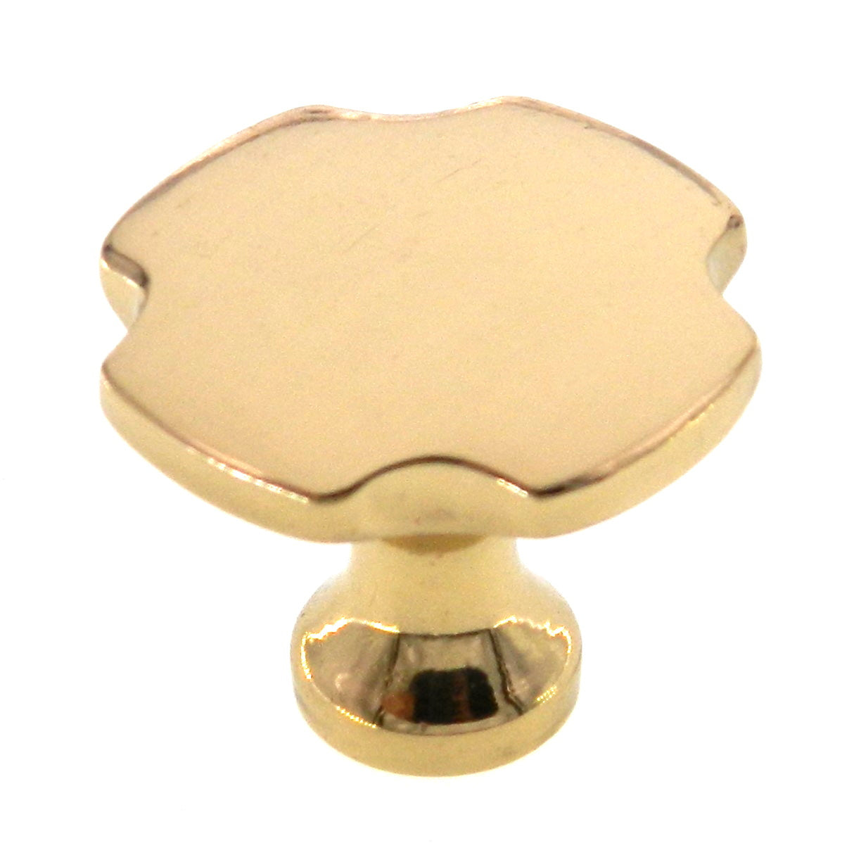 Amerock Advantage Bright Brass 1-1/4" Corner cut Cabinet Knob Pull BP1448-3