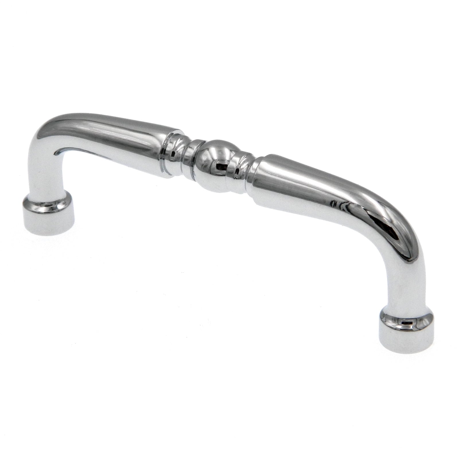 Amerock BP1450-26 Allison - Tirador de arco para gabinete de latón macizo, cromado, 3 "cc