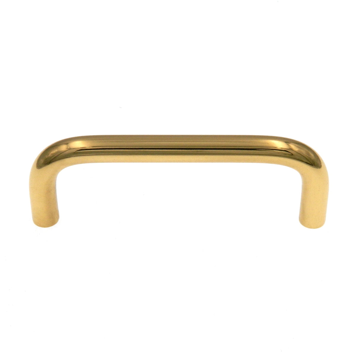 10 Pack Amerock BP1460-3 Polished Brass 3"cc Solid Brass Cabinet Pull Wire Pulls