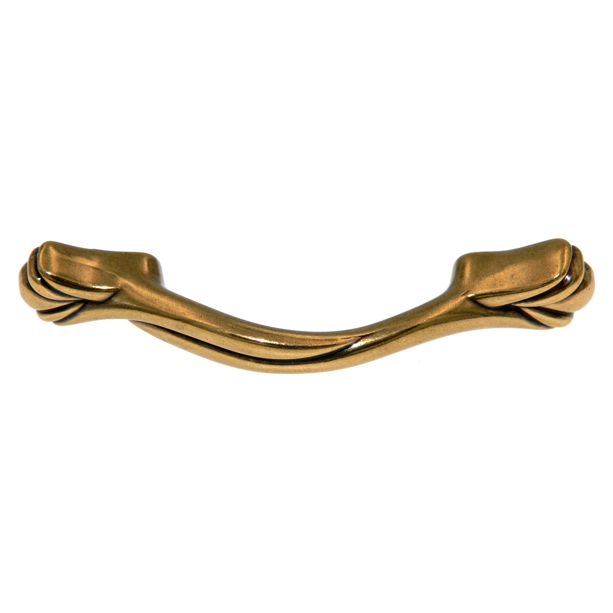 Amerock Expressions BP1471-R1 Tirador para gabinete Regency Brass de 3" y 3 3/4"cc (96 mm)