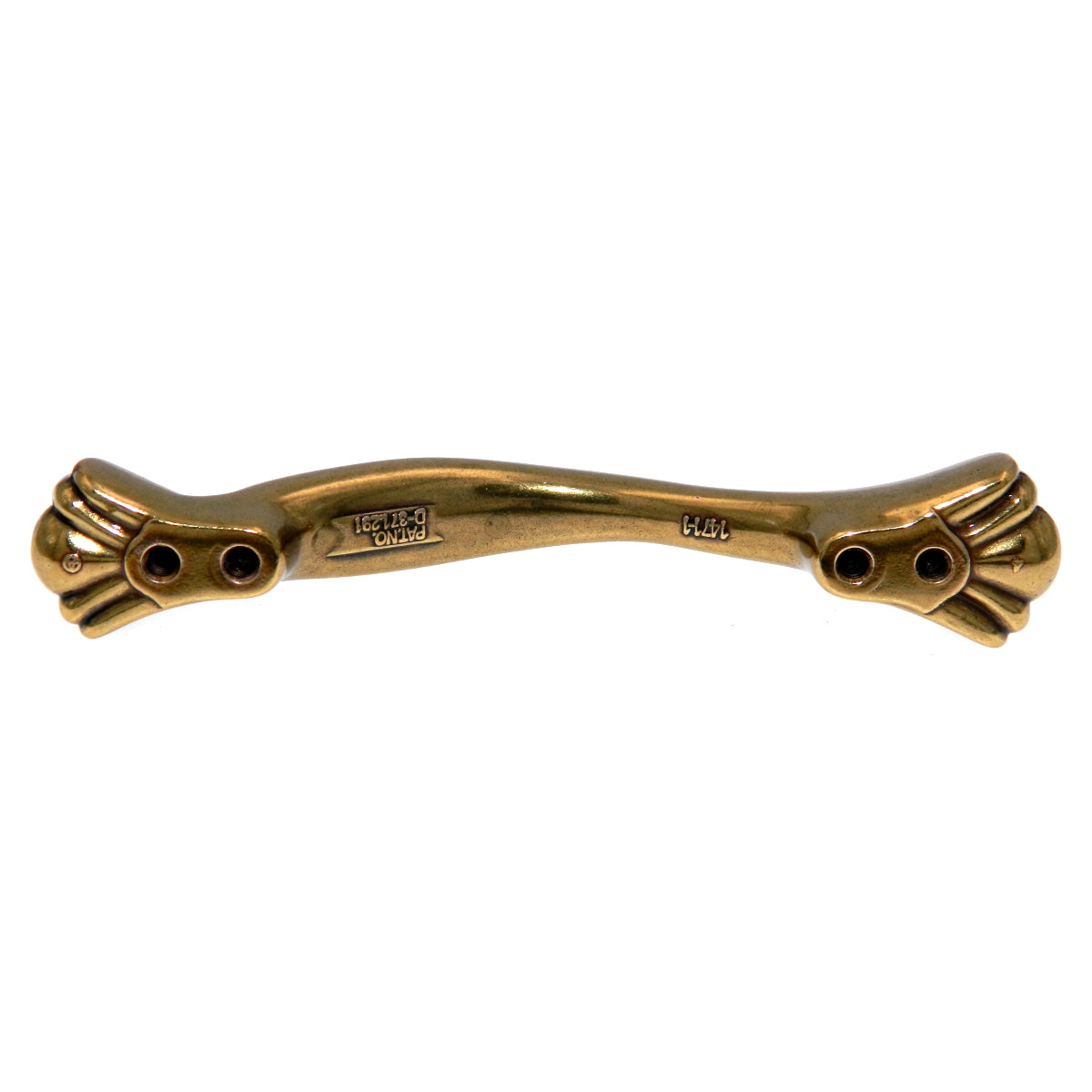 Amerock Expressions BP1471-R1 Tirador para gabinete Regency Brass de 3" y 3 3/4"cc (96 mm)