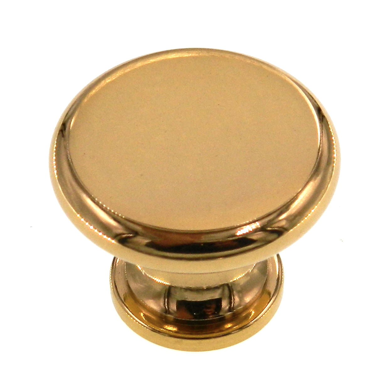 Amerock Advantage Bright Brass 1-1/4" Round Cabinet Knob Pull BP1961-B