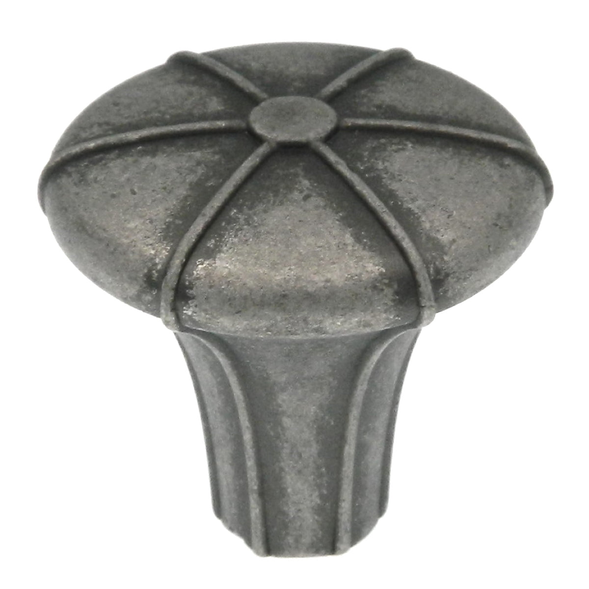 Amerock Angouri BP24232AP - Tirador redondo para gabinete (peltre envejecido, 1 1/4 pulgadas)