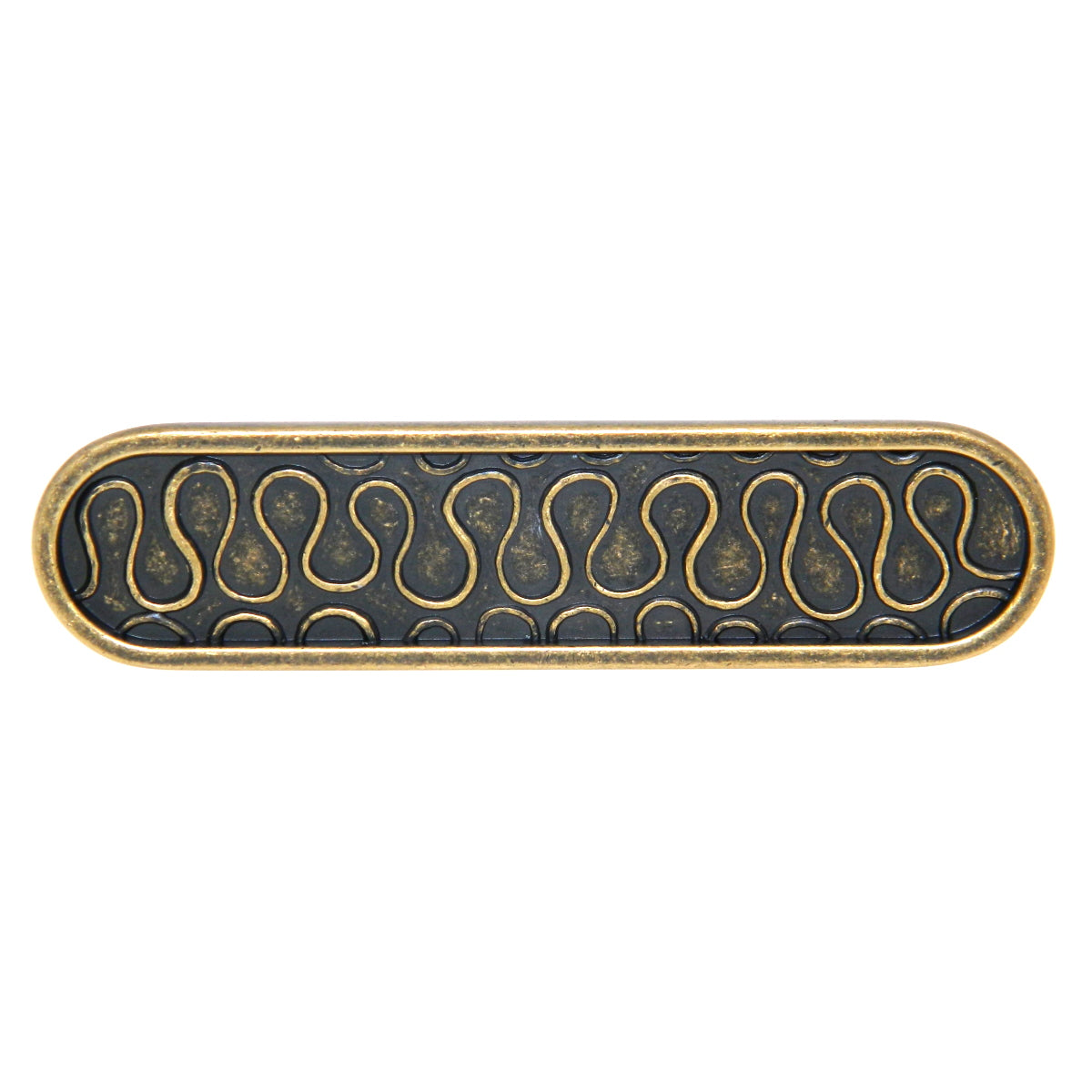 Amerock Playful Nature Weathered Brass Flat Oblong 3" Arch Cabinet Handle Pull BP26112-R2