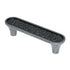 Amerock Playful Nature BP26112-WI - Tirador plano oblongo de hierro forjado para gabinete (3.0 in)
