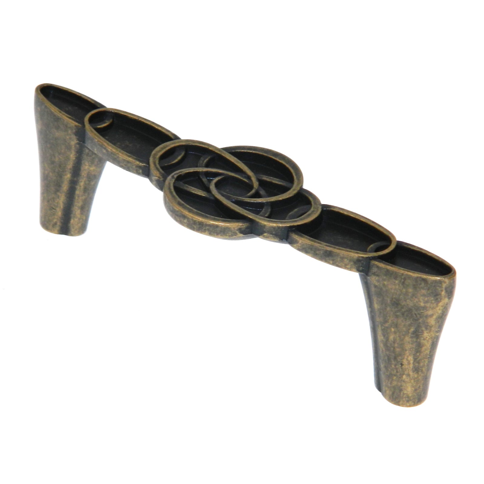 Amerock Marsden BP27032-R2 - Tirador para gabinete con arco de 3.0 in, diseño de latón envejecido