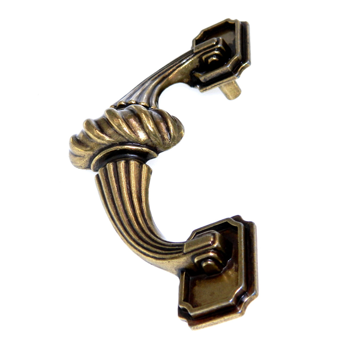 Vintage Amerock LaCroix Latón Bruñido 3"cc Cajón Fijo Tirador BP294-BB