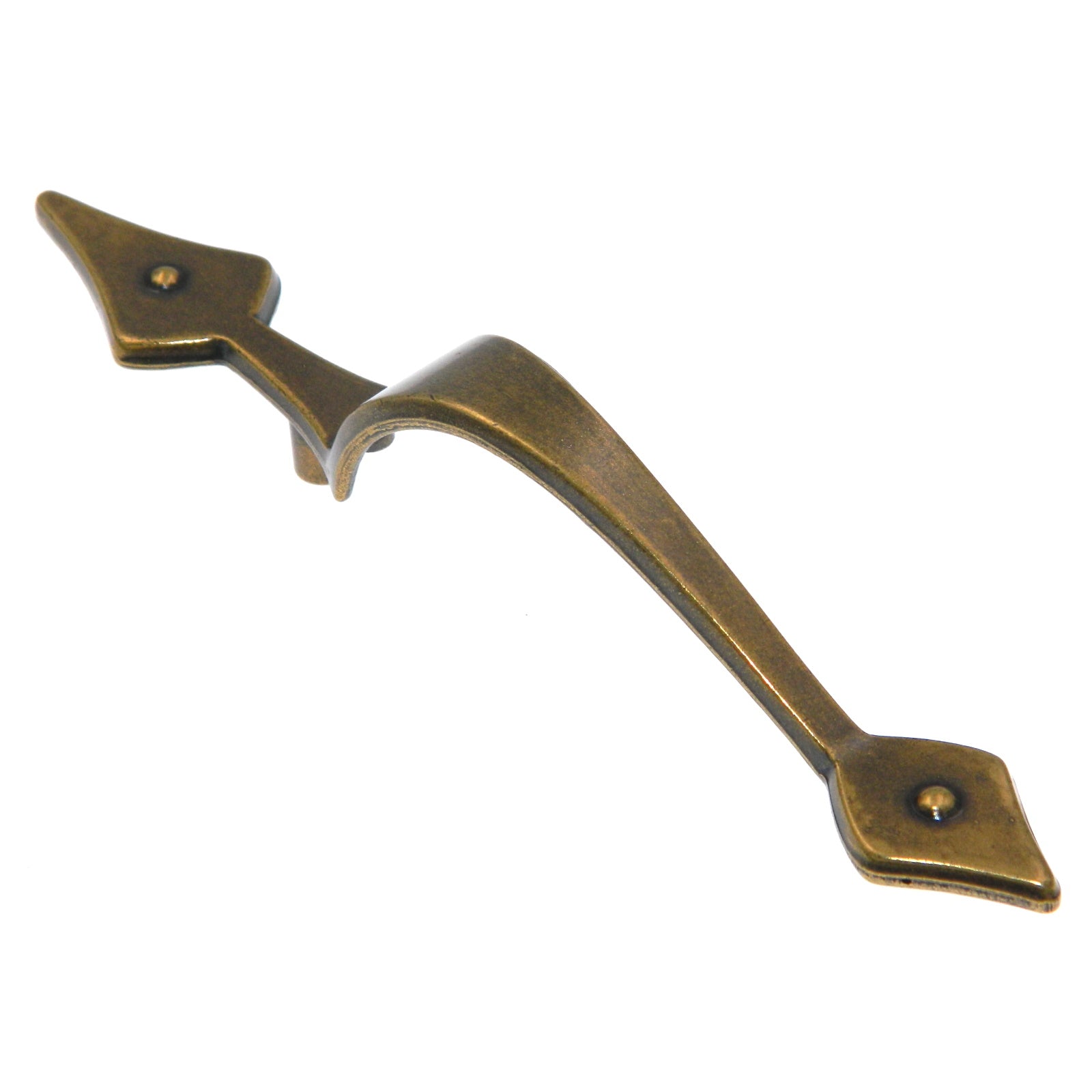 Vintage Amerock Shenandoah latón bruñido 3"cc manija del gabinete BP301-BB