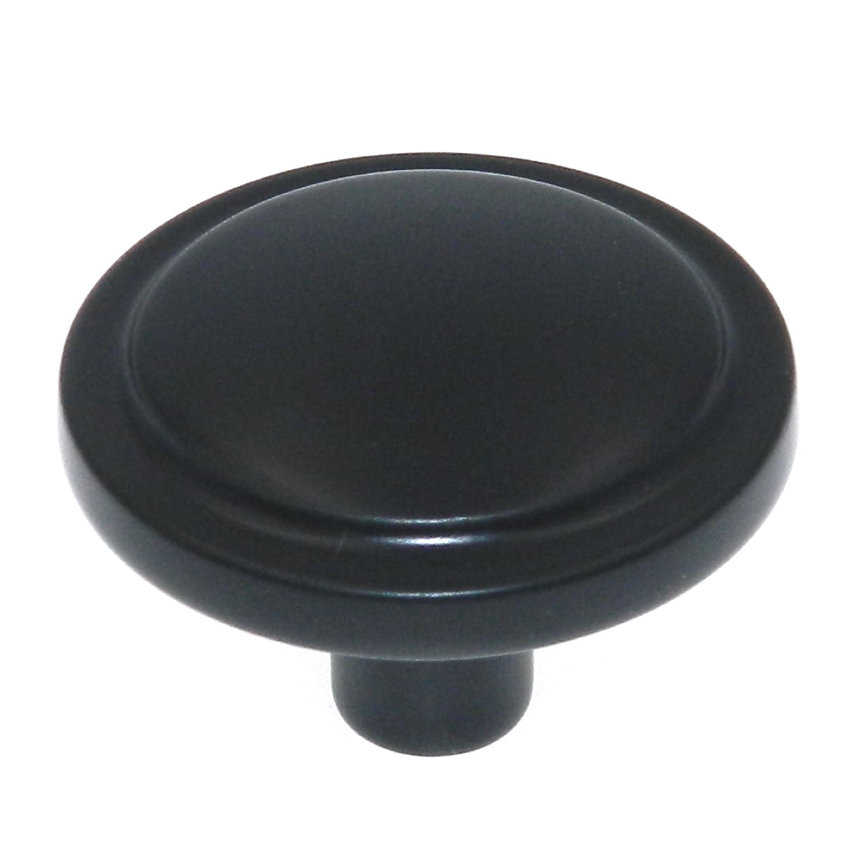 Amerock Allison BP3443MB - Tirador redondo para gabinete, color negro mate, 1 3/16"