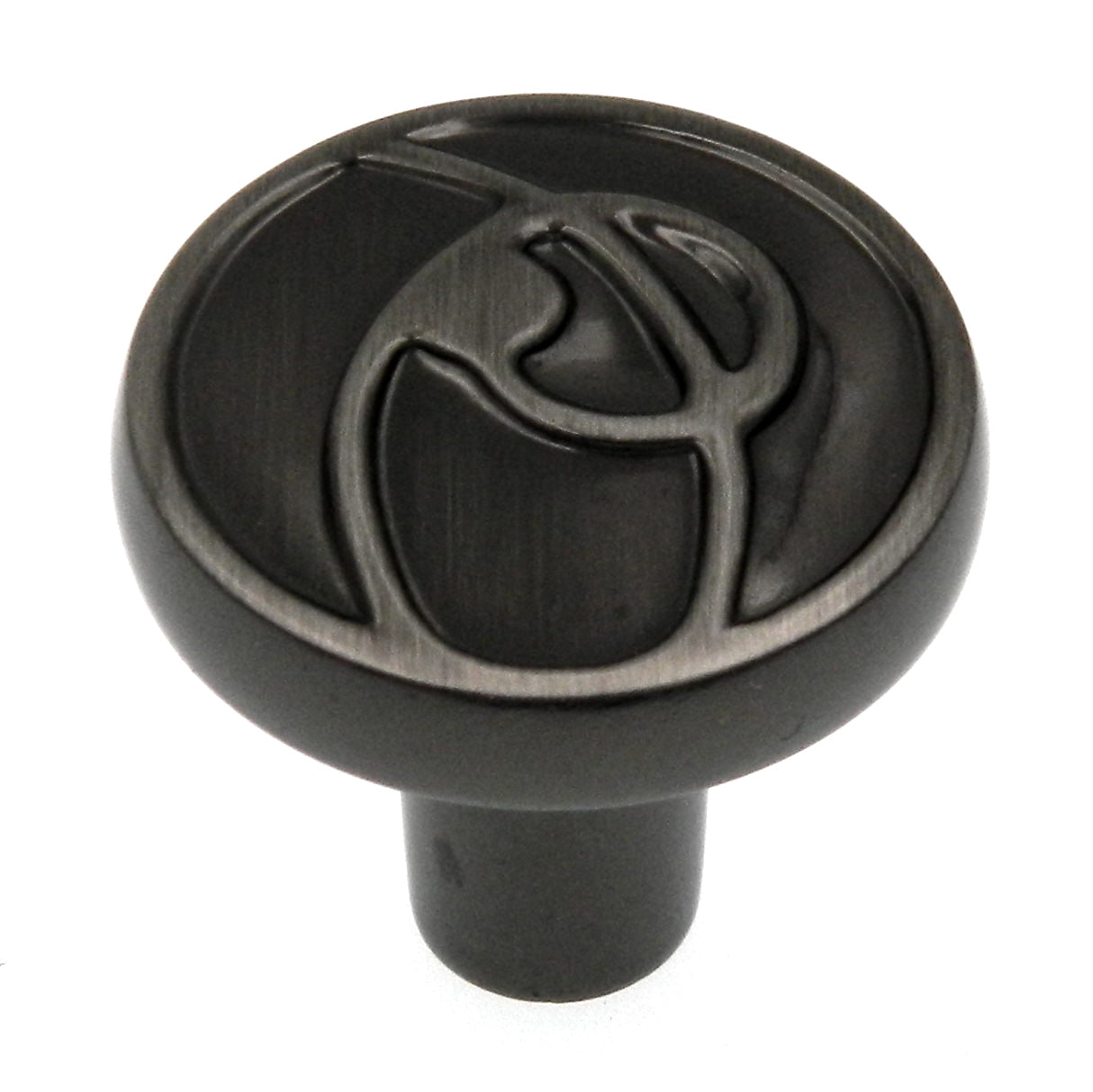 Amerock Ambrosia Pewter BP4481PWT - Pomo redondo para gabinete (1 1/8 pulgadas)