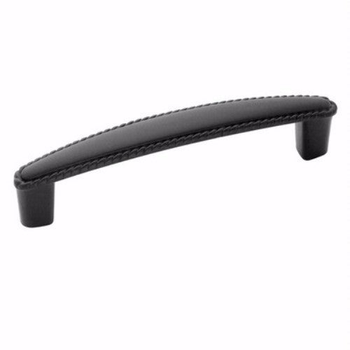 Amerock Allison Gabinete negro plano 3 3/4" (96 mm) cc Tirador de manija BP53004-FB