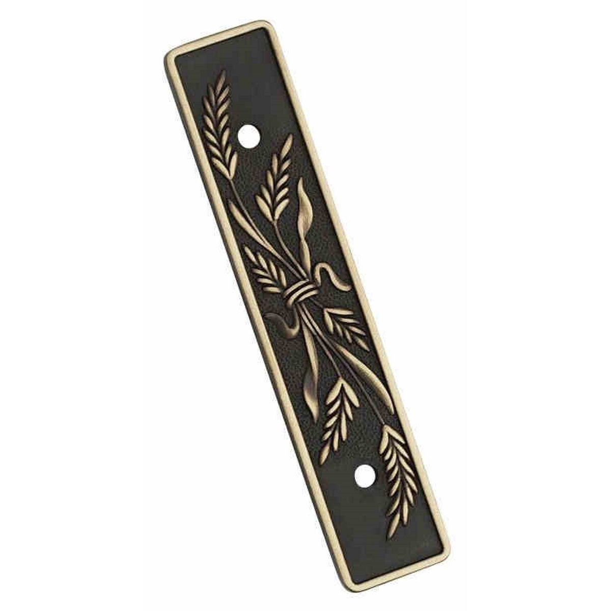 Amerock BP640-AE Clásicos tradicionales 3 "cc Placa trasera de tracción Diseño de trigo Inglés antiguo