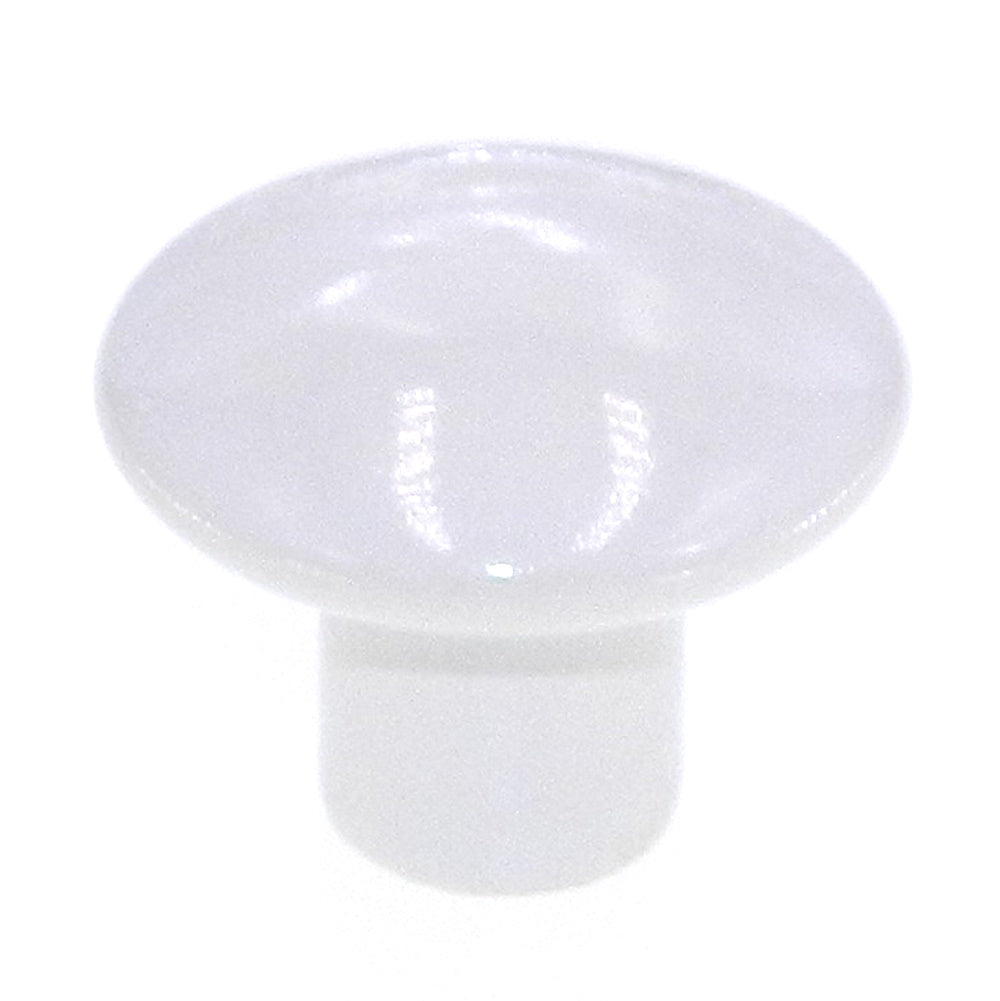 Amerock Ceramics BP72002-30 - Tirador redondo para gabinete, color blanco, 1 3/8"