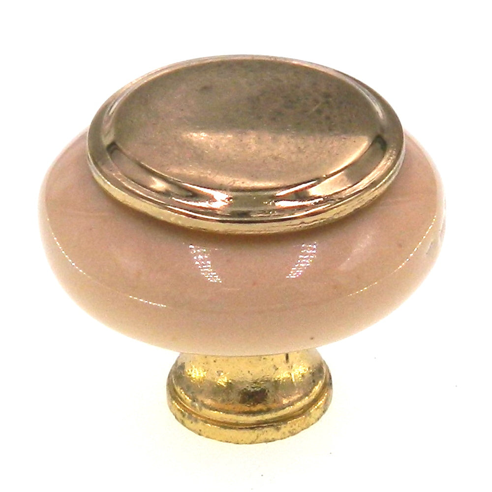 Amerock Royal Family BP76246-AL3 - Tirador para gabinete (latón pulido, almendra, 1 1/4 pulgadas)
