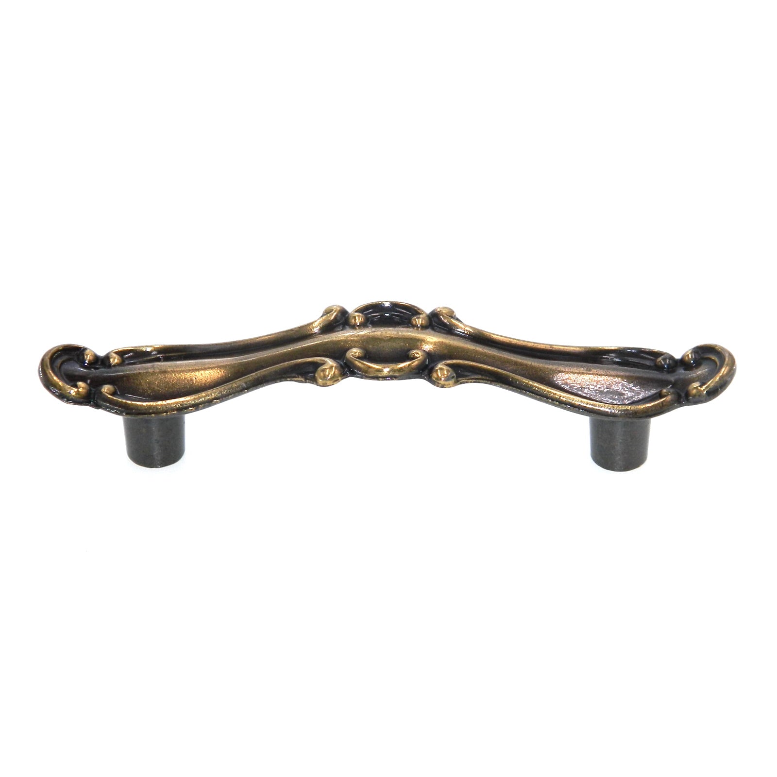 Vintage National Lock Antique English 3" Ctr. Cabinet Pull Handle 6352-4A