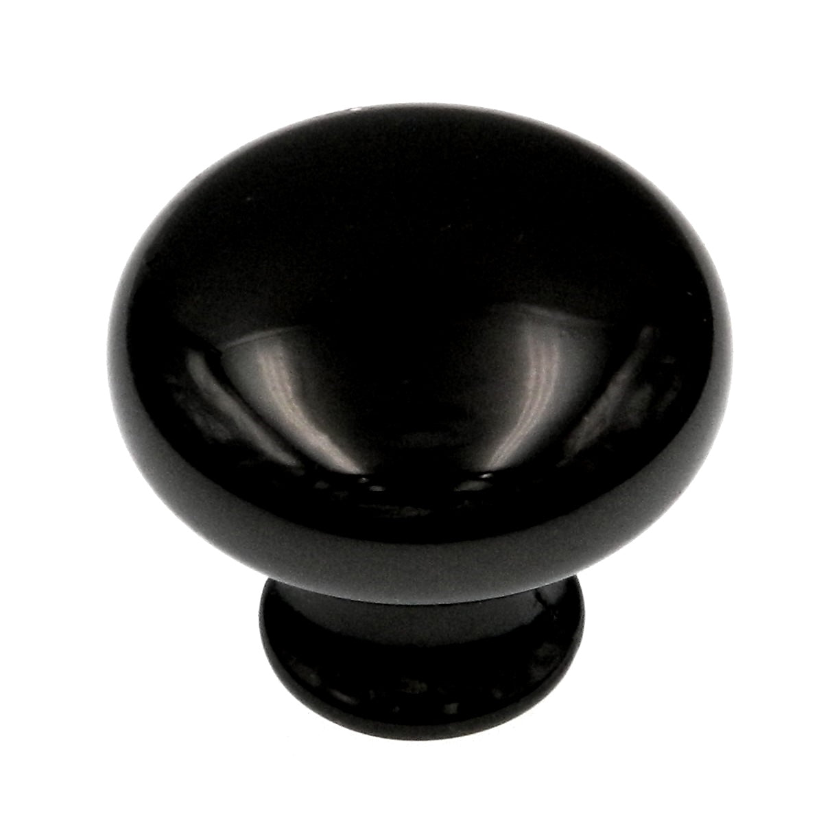 Amerock Anniversary Collection BP853-BN - Pomo redondo para gabinete (níquel negro, 1 1/8 pulgadas)