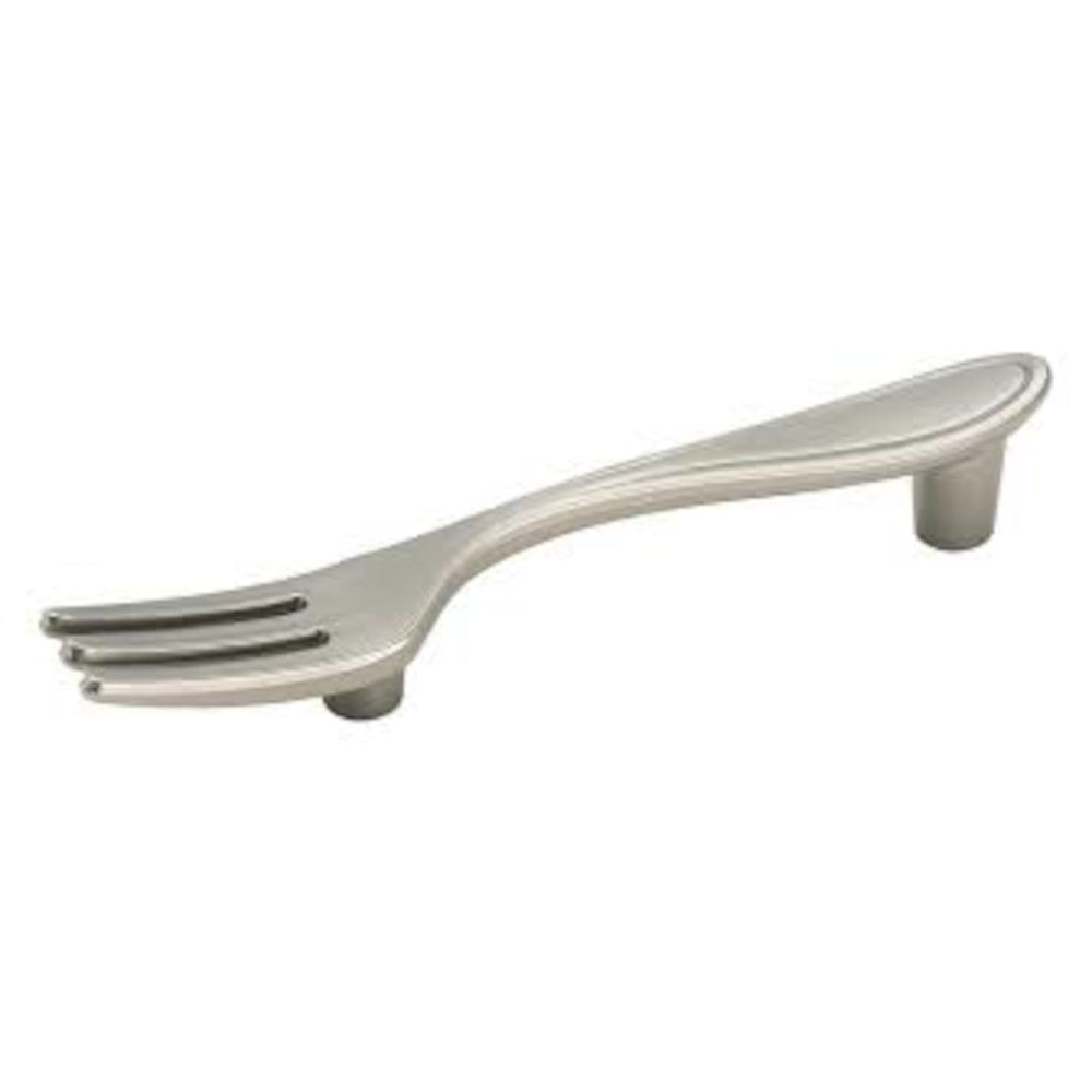 Amerock BP9332-G10 Tirador de barra para gabinete de horquilla de 3 "cc de níquel satinado Utensil'Z