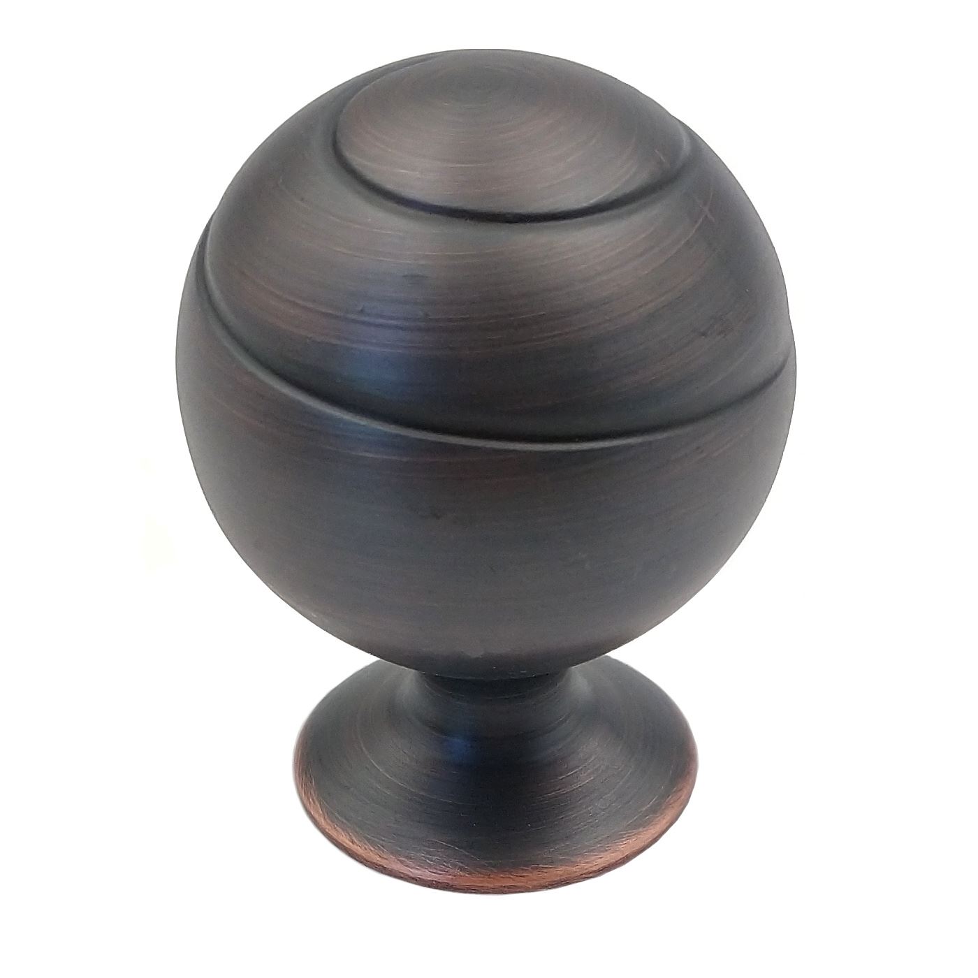 Amerock Swirl'Z BP93382ORB - Pomo redondo para gabinete (bronce aceitado, 1 9/16 pulgadas)