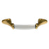 Amerock Traditional Classics 3"cc Burnished Brass Cabinet Handle Pull Ceramic Center BP981-R1W